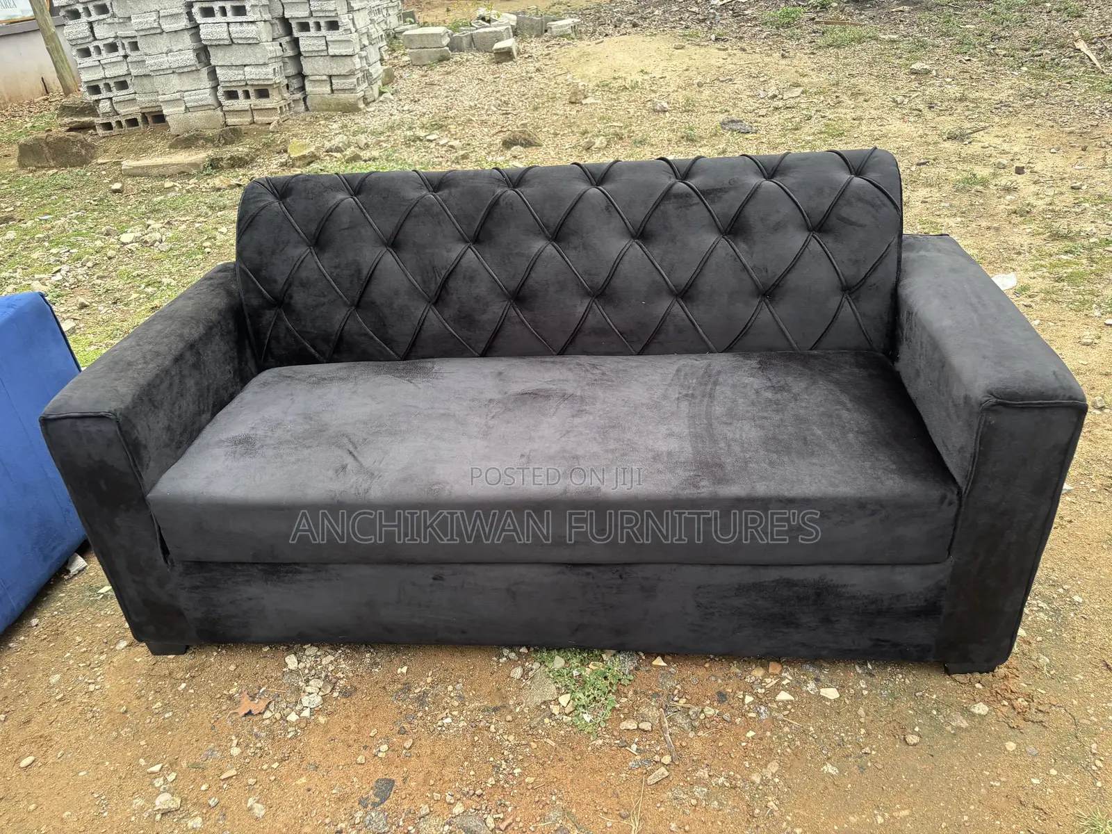 3 in 1 Black Sofa (Cash on Delivery)