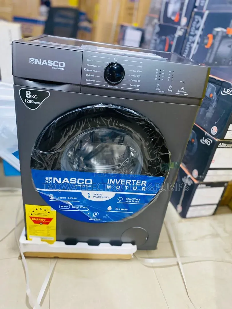 Automatic Nasco 8kg Front Load Washing Machine