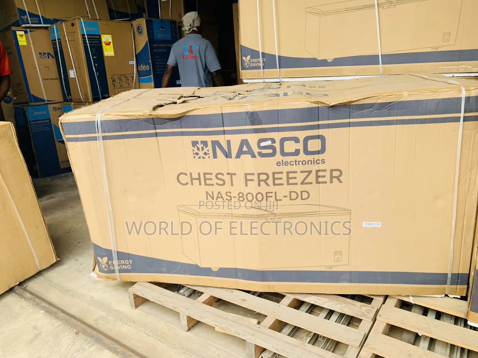 Limited Nasco 545 LTRS Double Door Chest Freezer – Gold (NAS-800FL-DD)