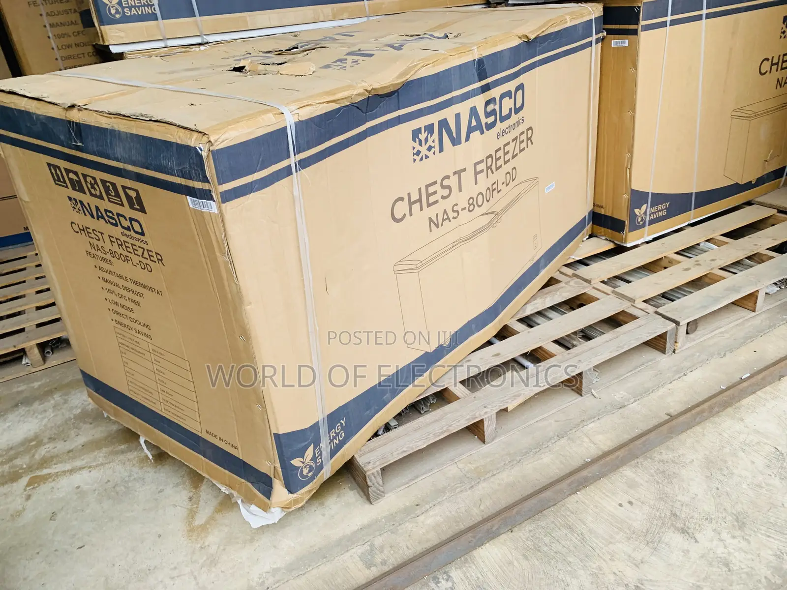 Lovely New Nasco 545 LTRS Double Door Chest Freezer – NAS-800FL-DD