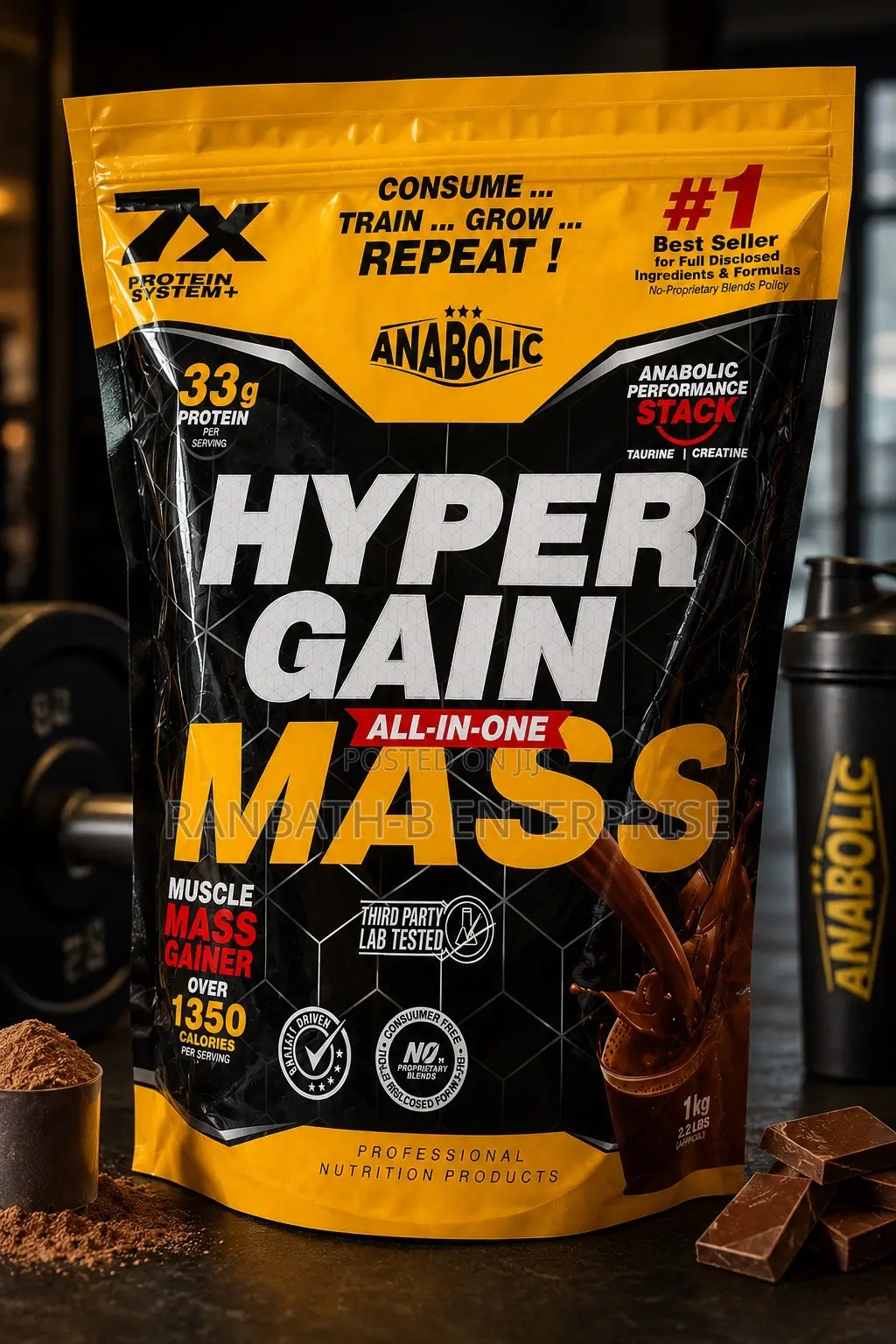 Hyper Gain – 33g Protein 1,350+ Calories