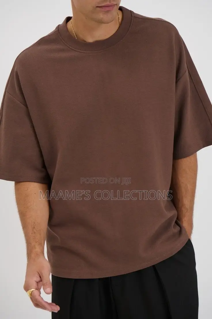 Unisex Classic Crew Neck Heavy Plain Short Sleeve T-Shirt