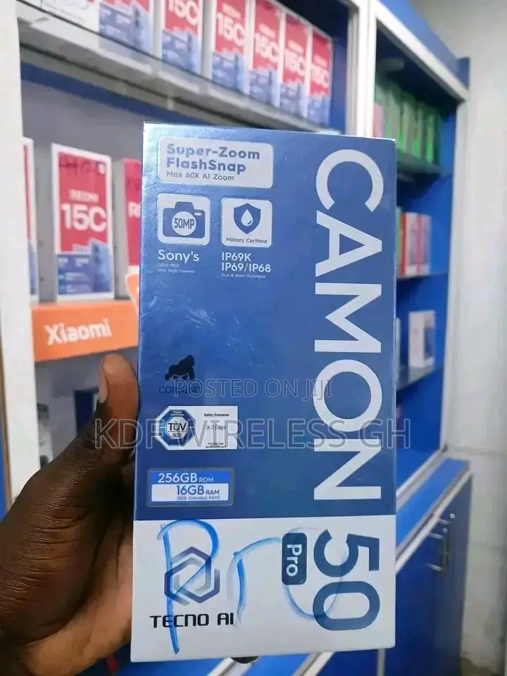 New Tecno Camon 50 Pro 256 GB Black