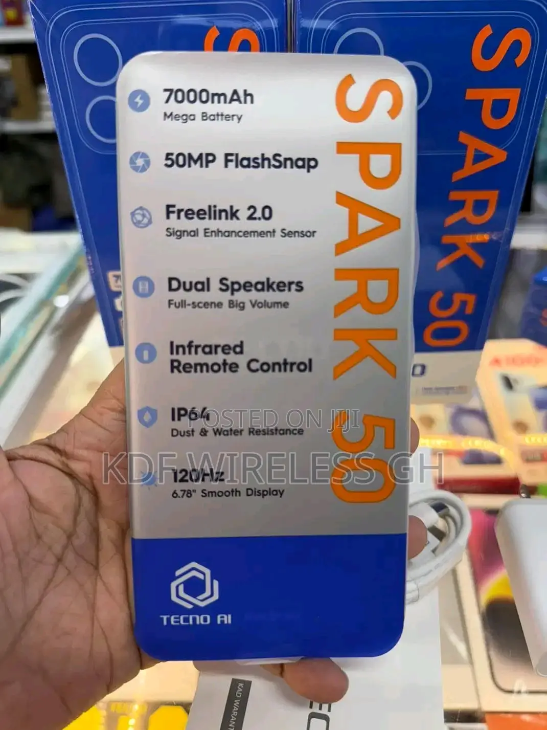 New Tecno Spark 50 128 GB Silver
