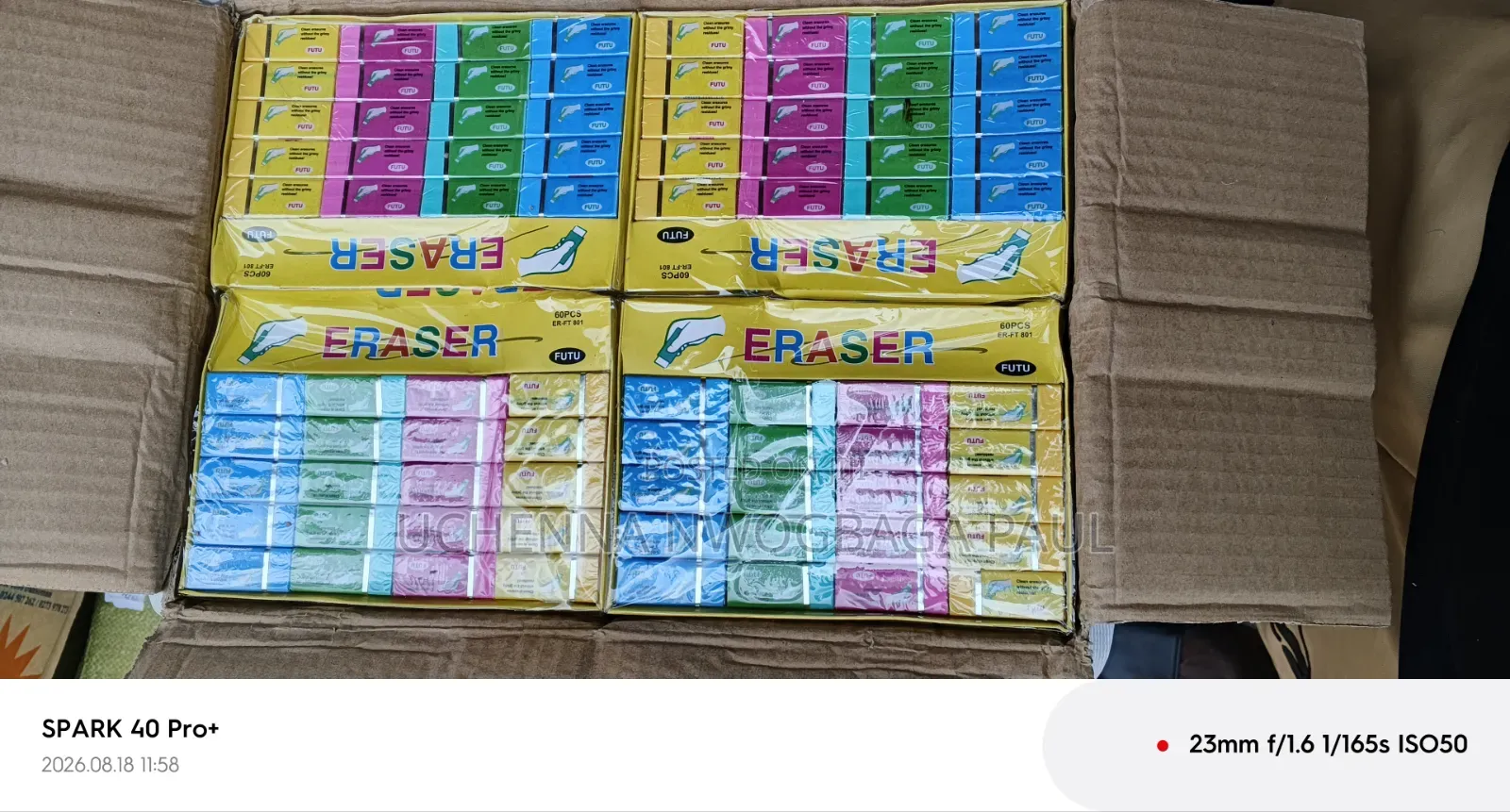 Banana Eraser 40 Packs