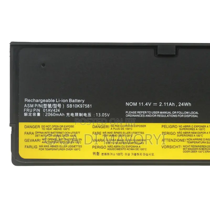 Laptop Battery Lenovo Thinkpad T470 T480 T570 T580 P51s 01av423 61++