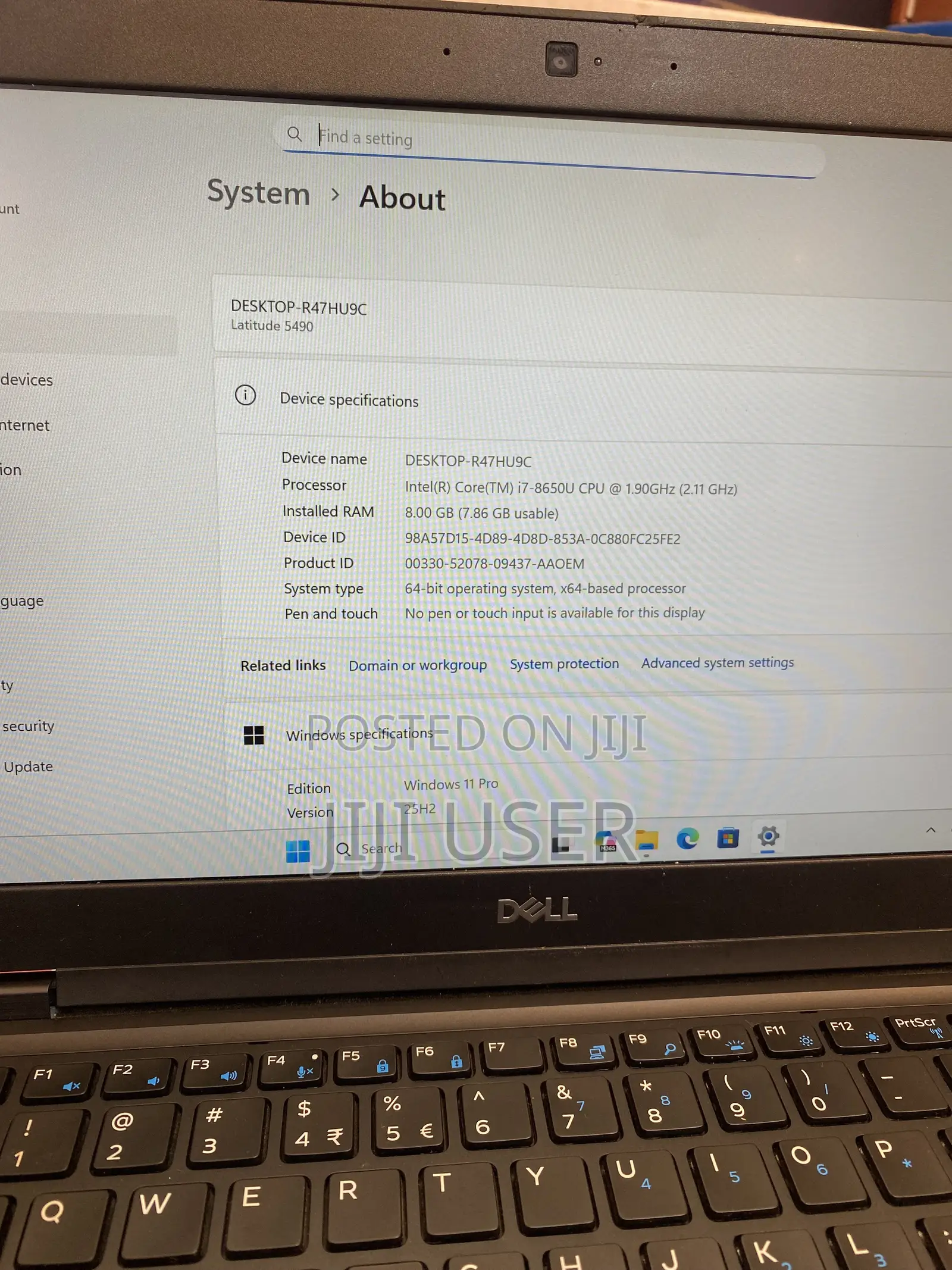 Laptop Dell Latitude 7490 8GB Intel Core i7 SSD 256GB