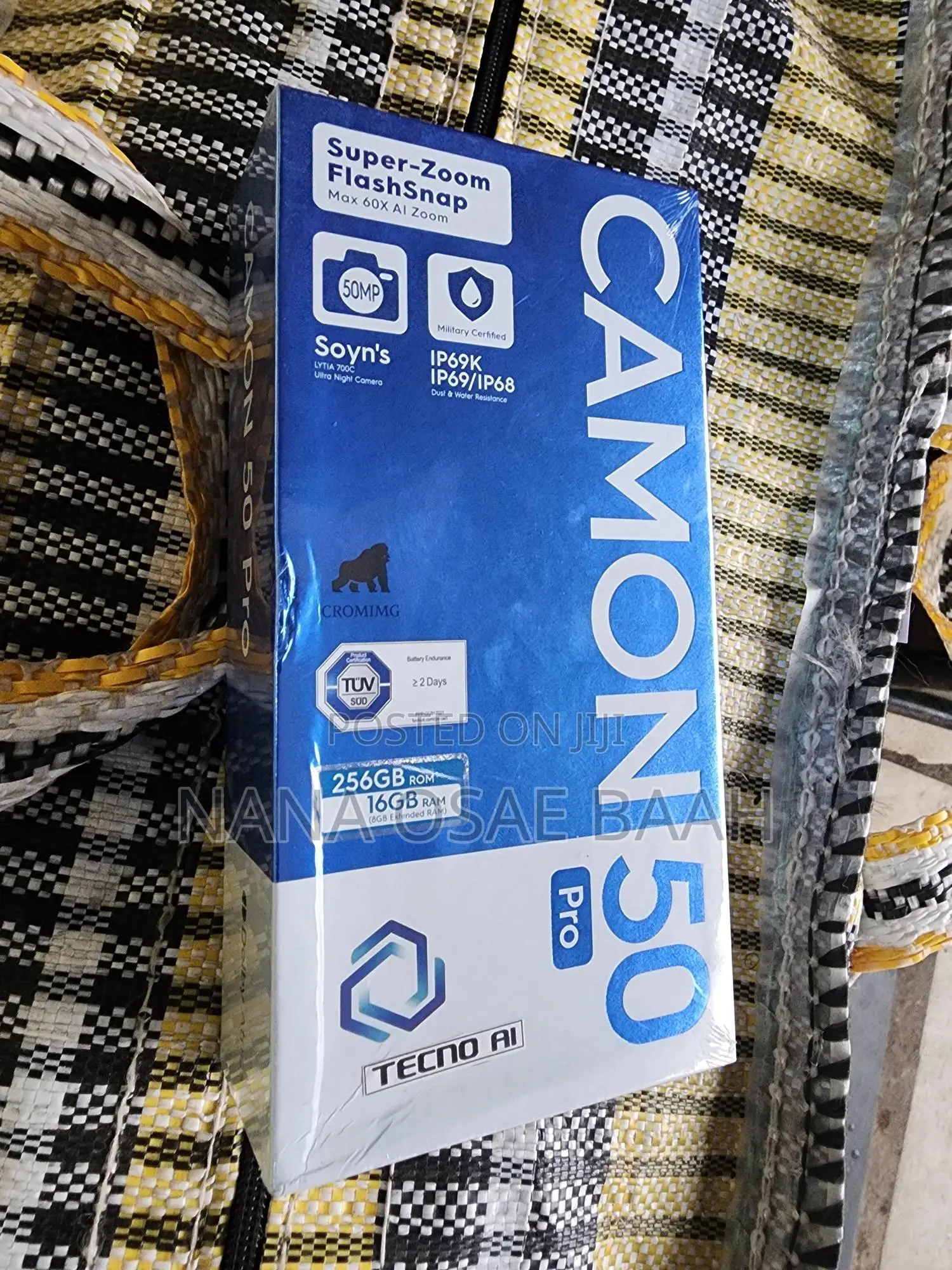 New Tecno Camon 50 Pro 256 GB Black