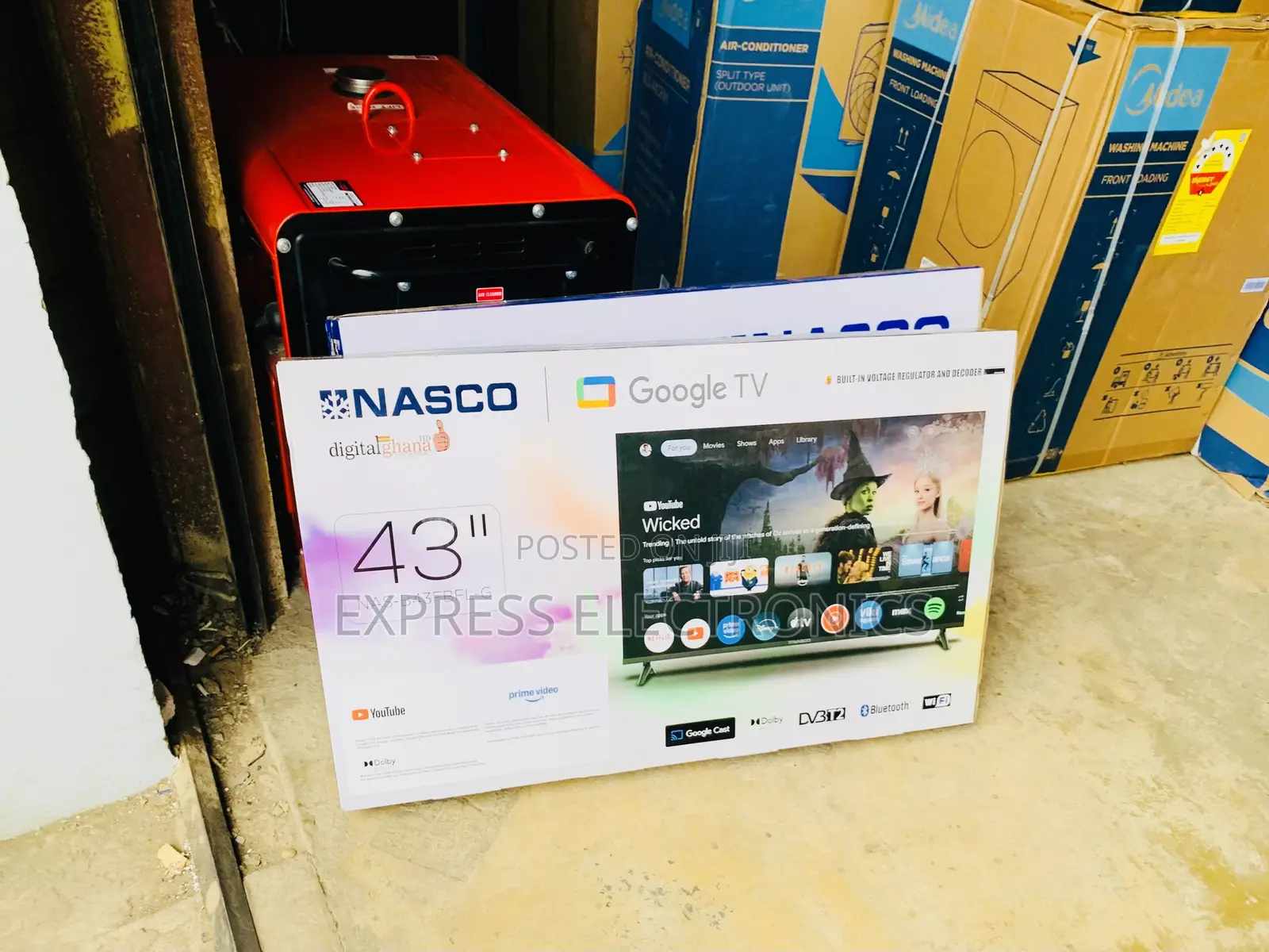 Shop the New Nasco 43” Frameless Smart Android Google (NAS-B43FBFL-G)