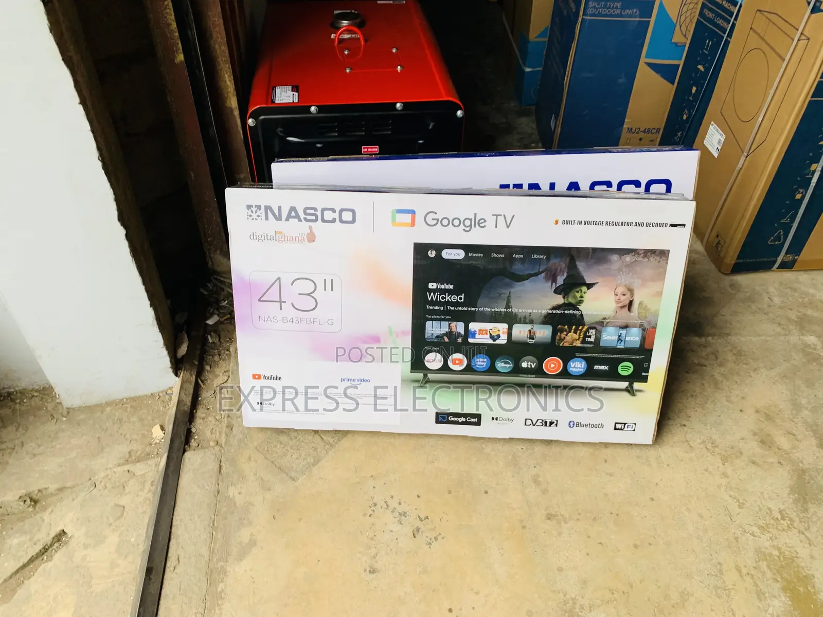 Shop the Nasco 43 Inch Frameless Smart Android Google TV (NAS-B43FBFL-