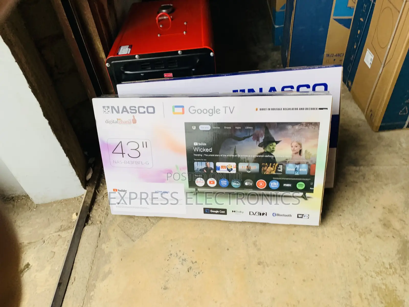 Best Buy Nasco 43” Frameless Smart Android Google TV (NAS-B43FBFL-G)