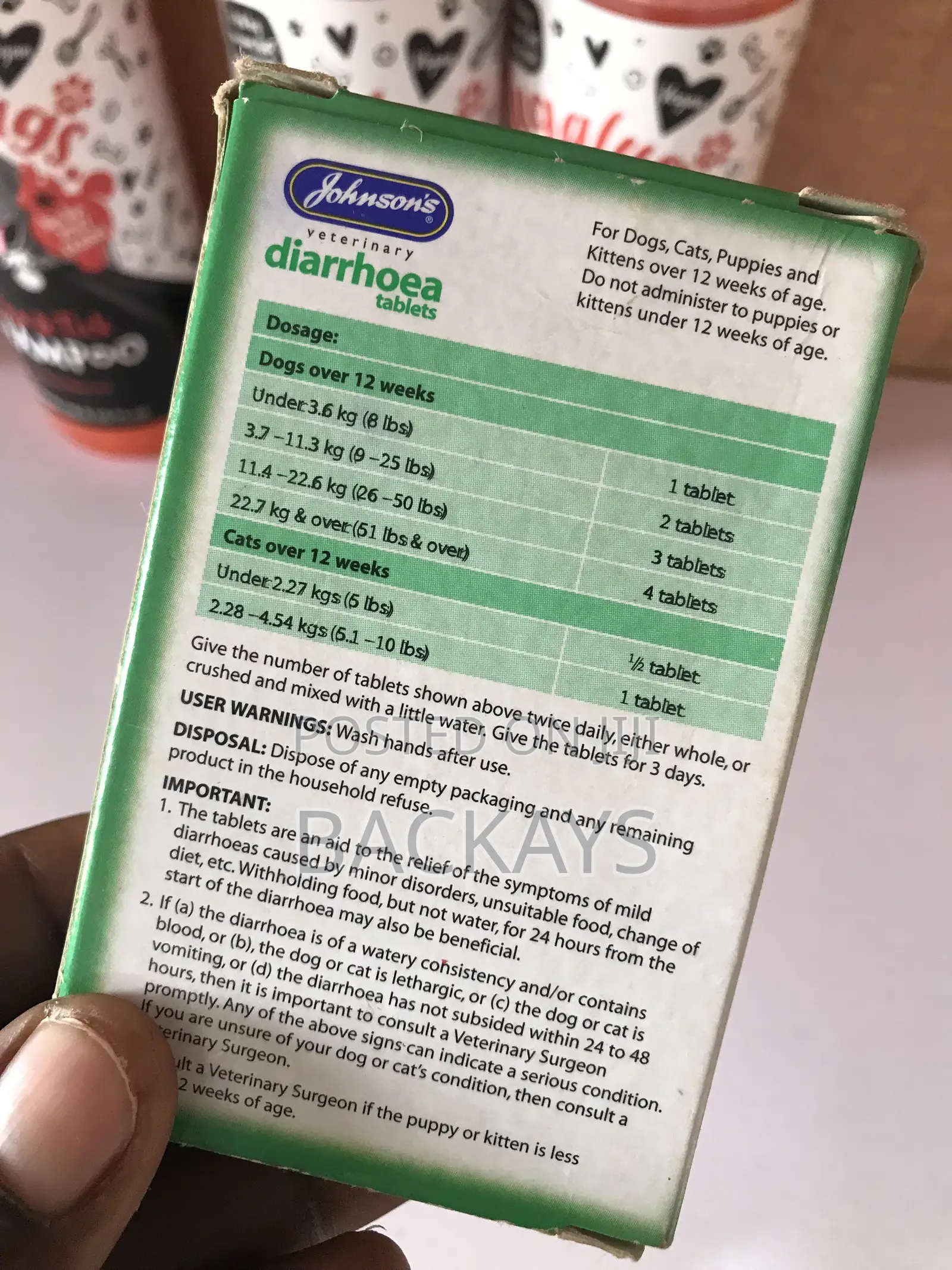 Johnsons Anti-Diarrhoea Tablets for Dogs