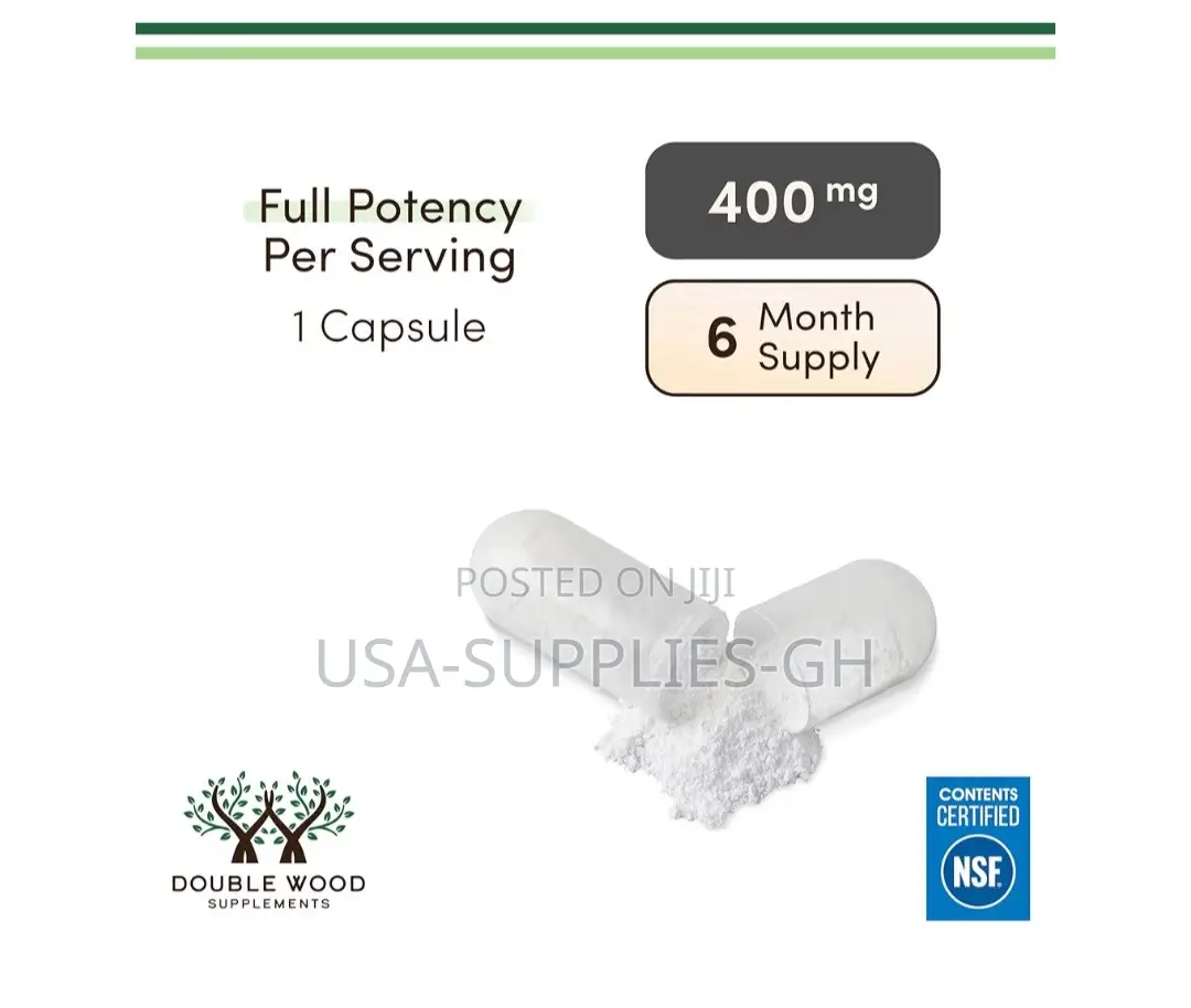 Double Wood Magnesium Glycinate 400mg | 180 Capsules From Usa