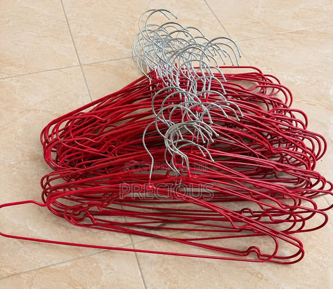 Premium Metal Clothes Hangers – Set of 60