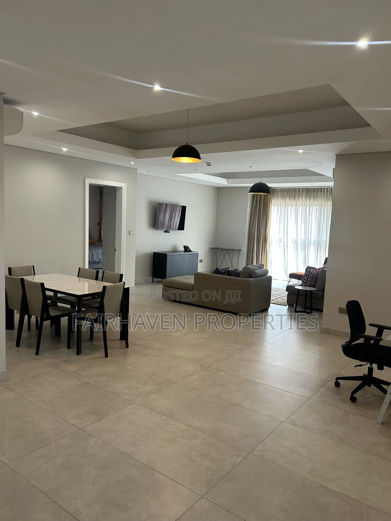 Furnished 3bdrm Apartment in Airport for rent