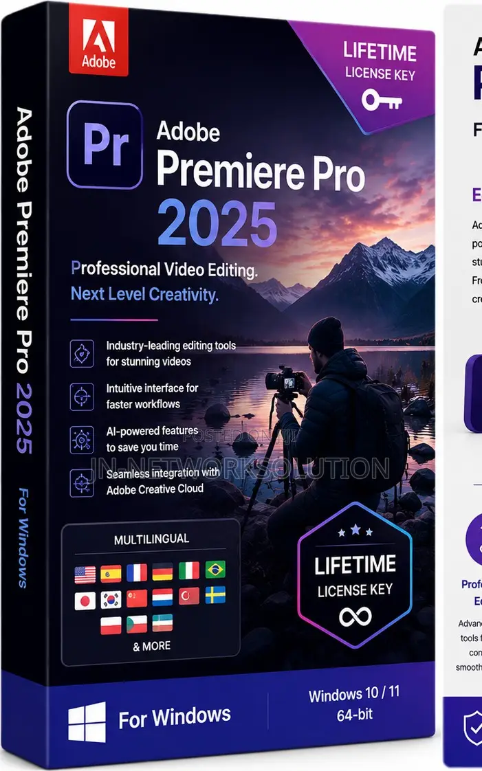 Adobe Premiere Pro 2025 for Windows | Multilingual | Lifetime License