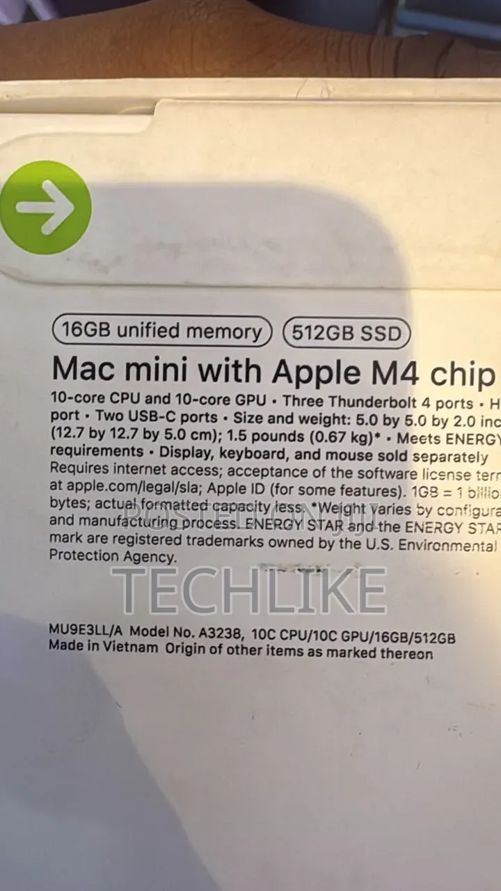 New Desktop Computer Apple Mac Mini M4 24GB Apple M4 SSD 512GB