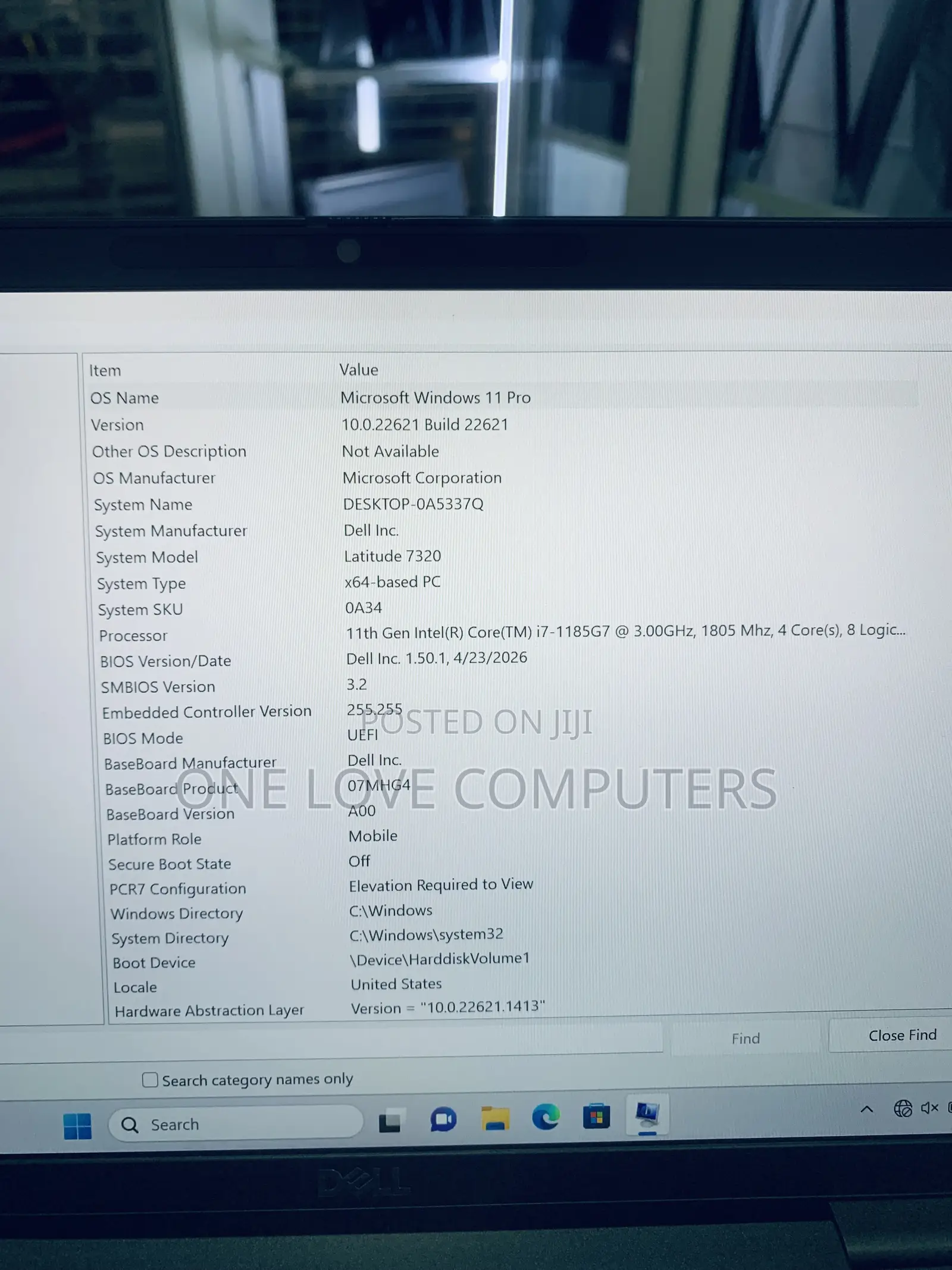 Laptop Dell Latitude 7320 16GB Intel Core i7 SSD 512GB
