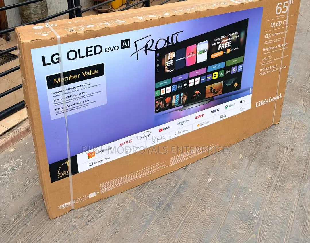 65 Inch LG OLED Evo AI C4 Smart Television