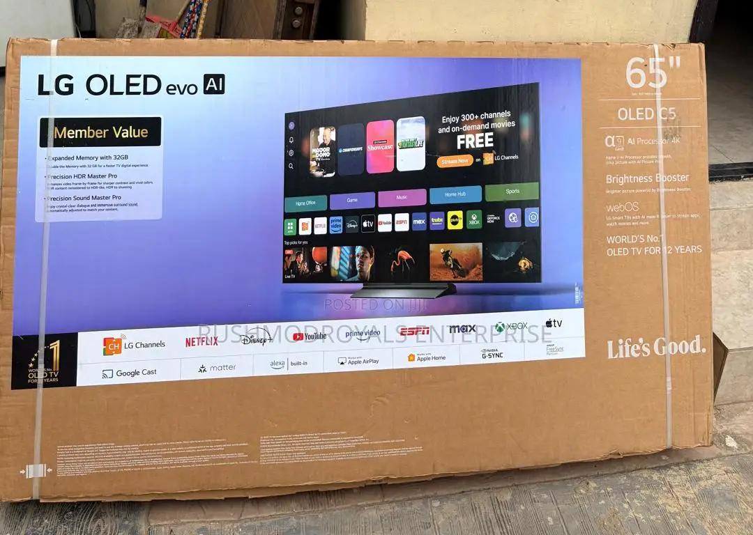 LG 65" Oled Evo Ai C5 Smart TV Oled65c5aua
