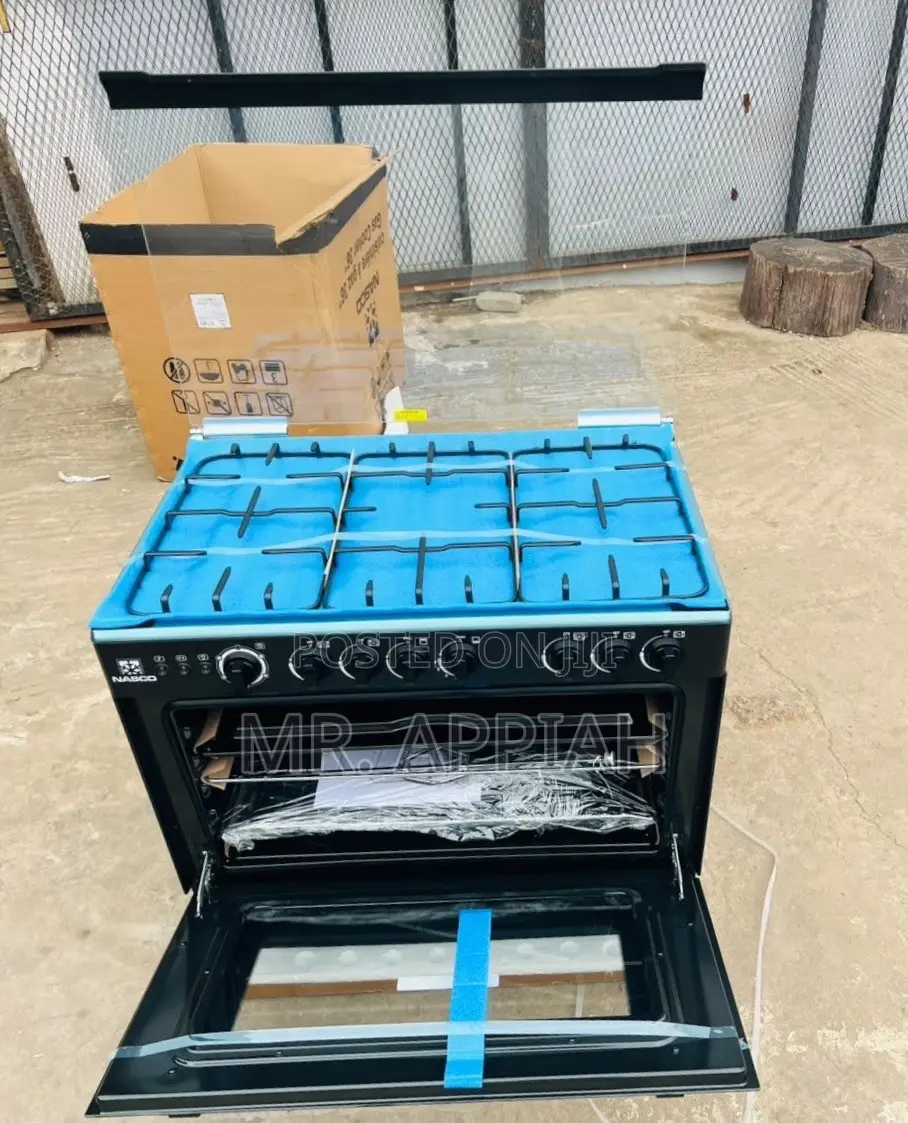 Super Classic Nasco 5 Gas Burner With Oven Grill(Black).
