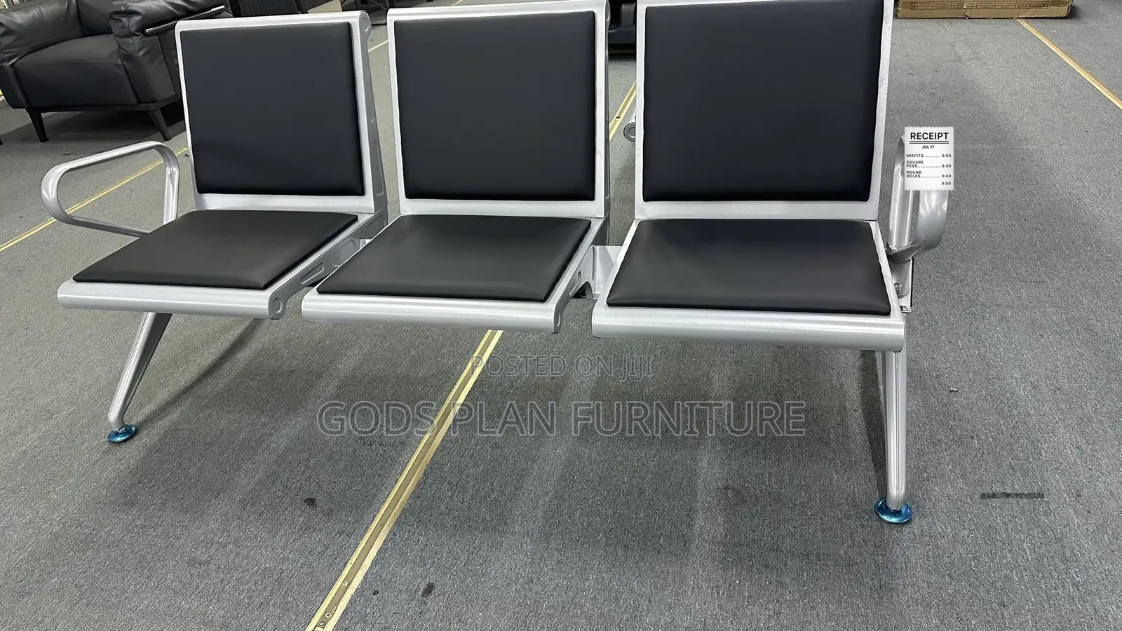 3-Seater Waiting Room Bench/Chair