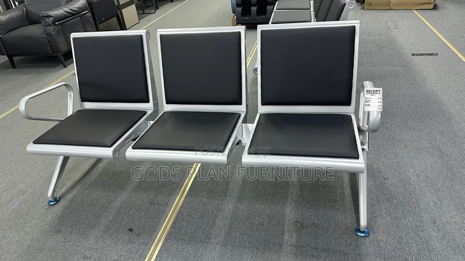 3-Seater Waiting Room Bench/Chair