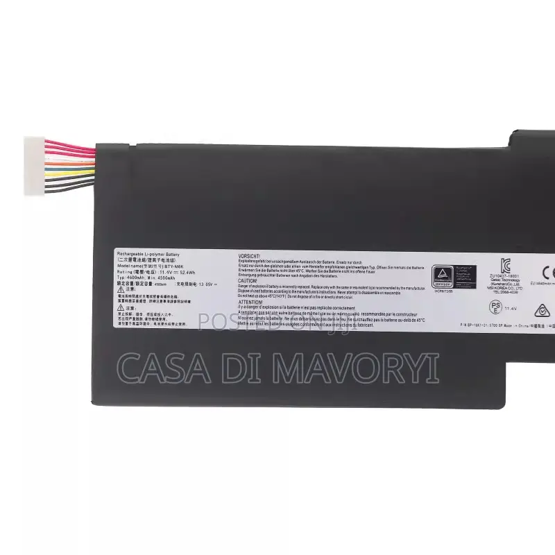 Bty-M6k Battery for Msi Ms 17b4 Ms 16k3 Gf63 Fine 8rd 8rc Gf75 3rd 8rc