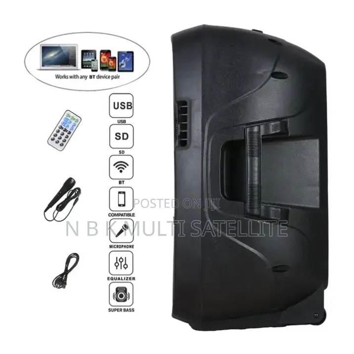 12 Inch Super High Power Bluetooth Subwoofer Speaker With 2 Mic