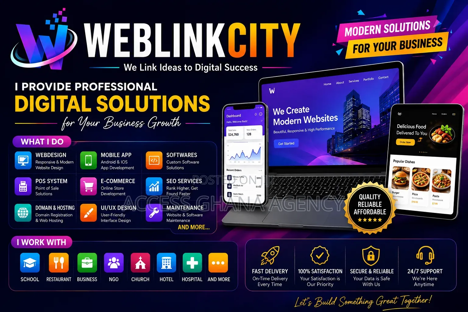 Professional Website, Mobile App Software Development Services