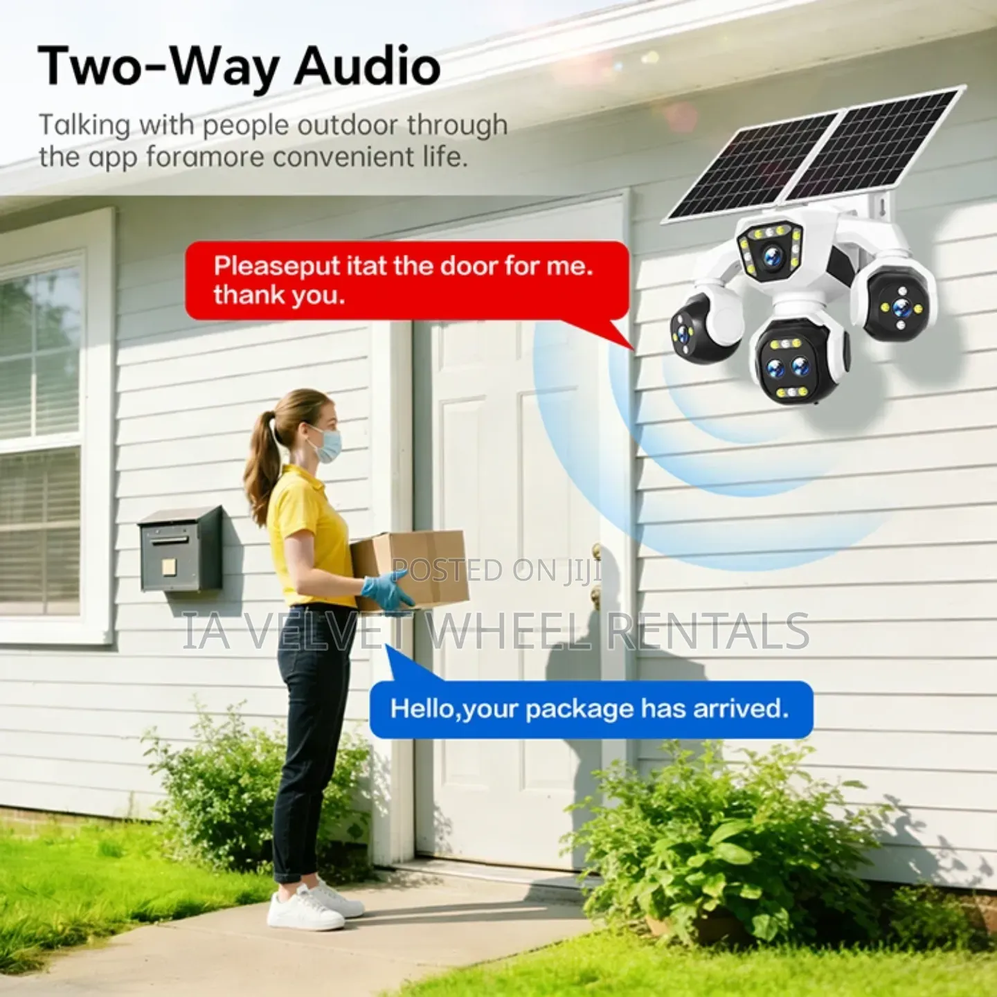20MP 5lens 4-Screen Solar Camera