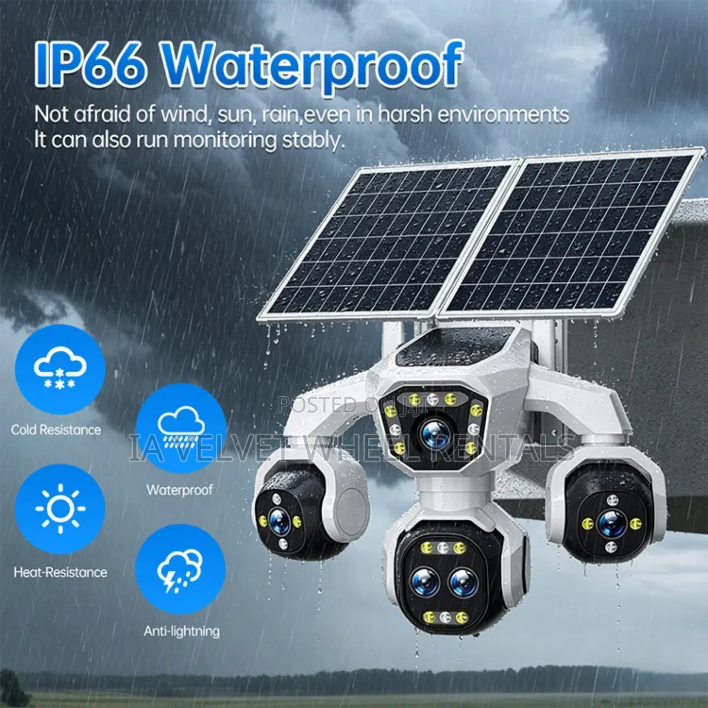 20MP 5lens 4-Screen Solar Camera