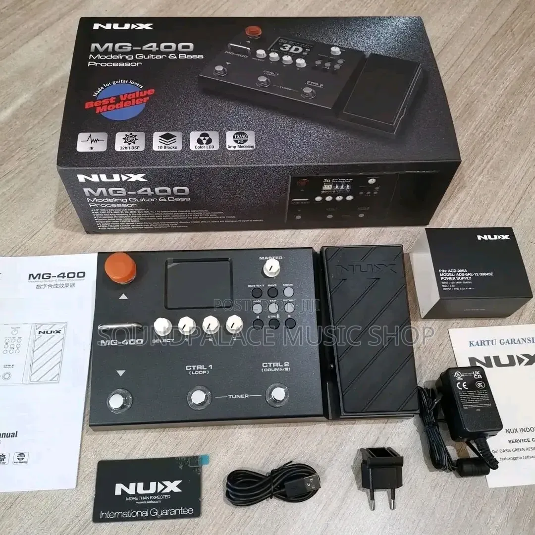 NUX MG-400 Is a Dual-DSP Modeling Guitar, Bass Acoustic Effect Pedal