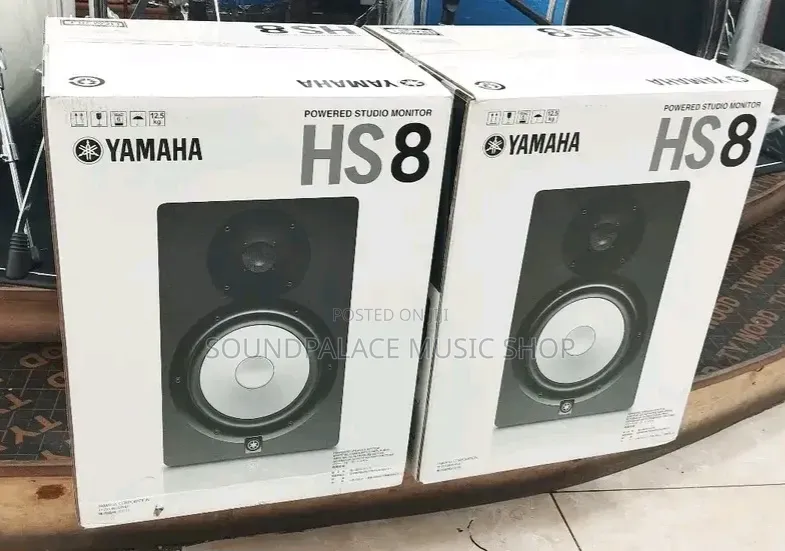 Yamaha HS8 8inches Powered Studio Monitor It's Bi-Amplified