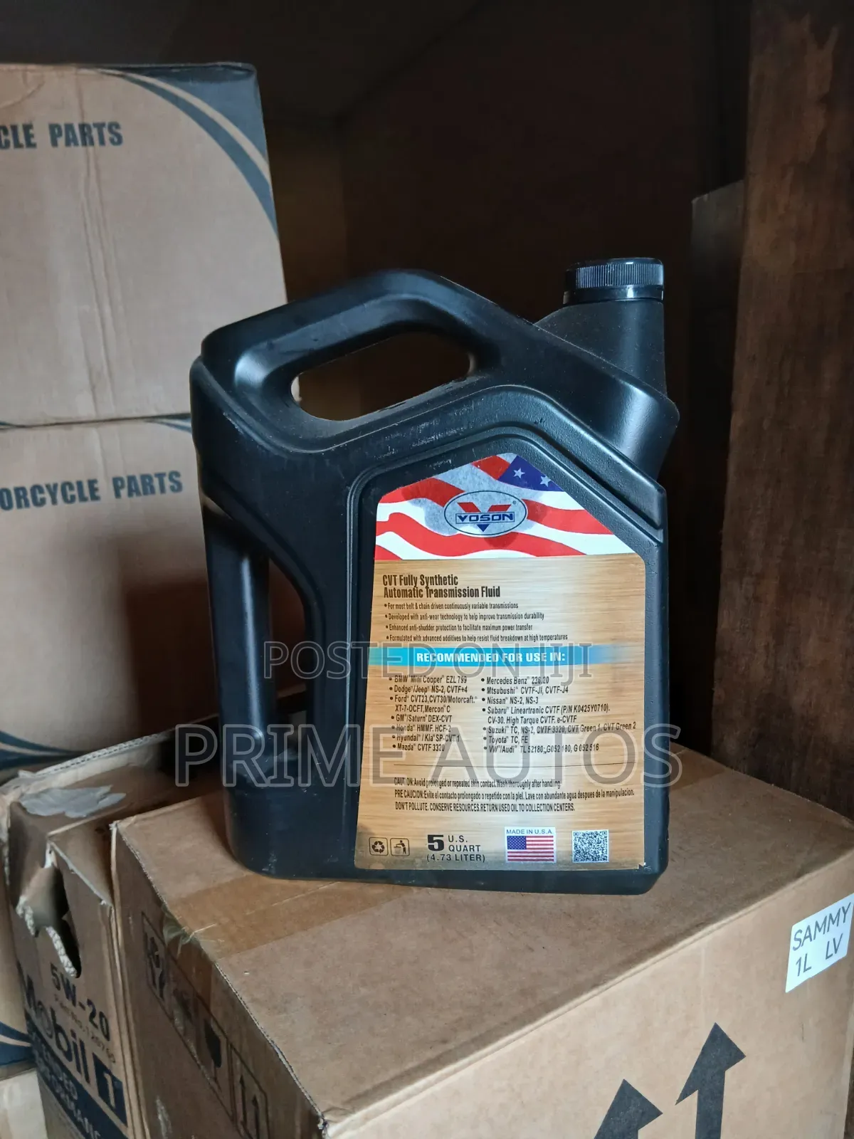 Voson Fully Synthetic CVT Continuously Variable Transmission Fluid 5L