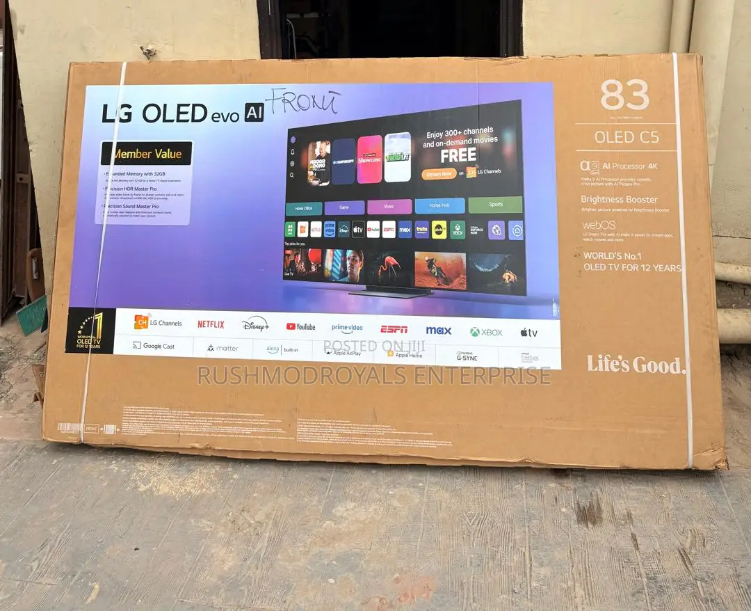 LG 83" Oled Evo Ai C5 Smart TV (Oled83c5aua)