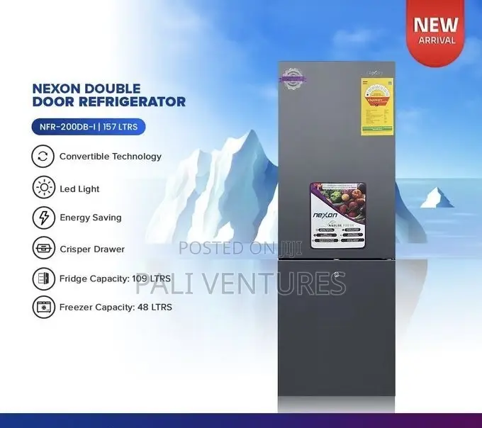 Nexon Double Door Refrigerator 157L