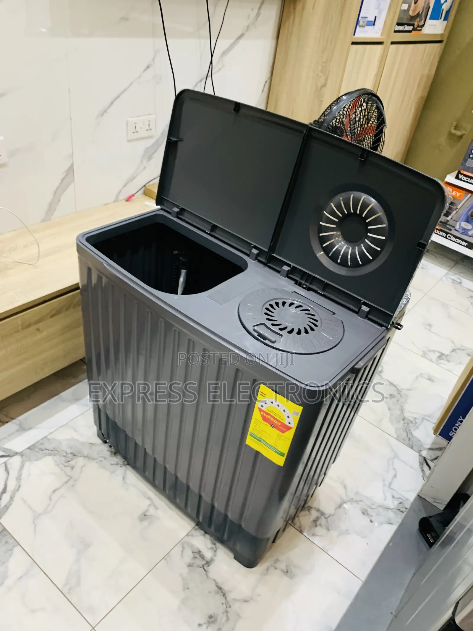 11kg Topload Twintub Semi Automatic Nasco Black