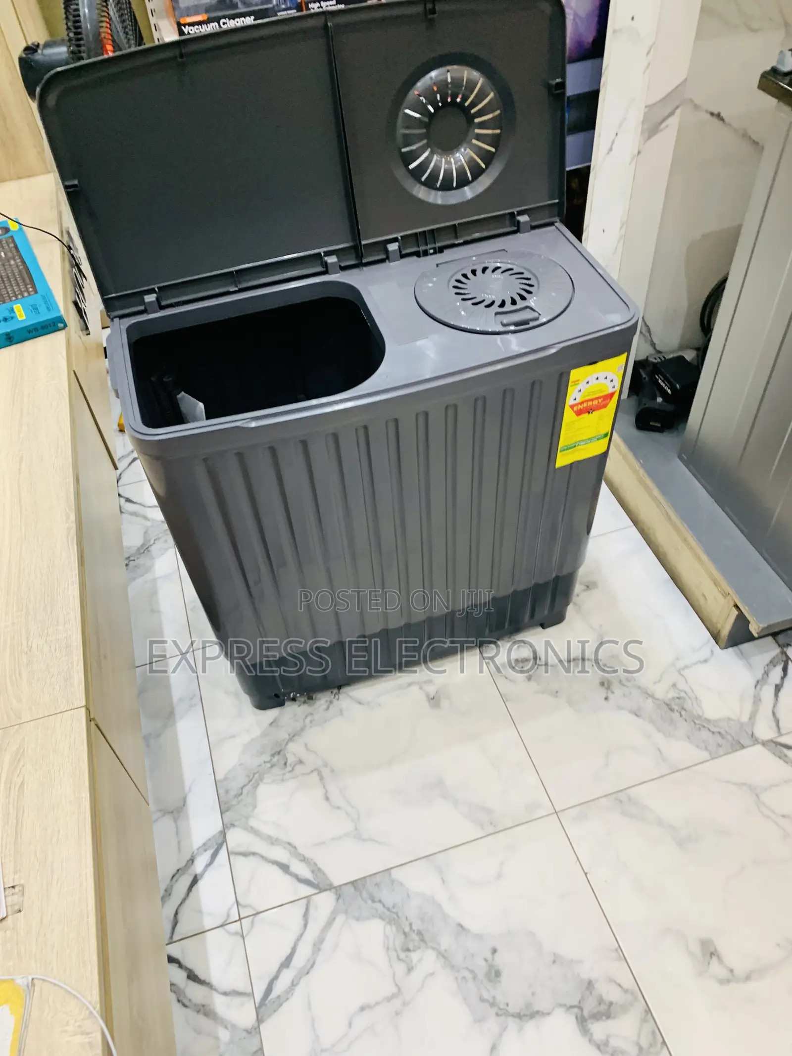 11kg Topload Twintub Semi Automatic Nasco Black