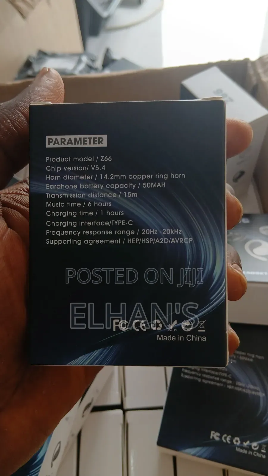 Z66 Earclip Headset