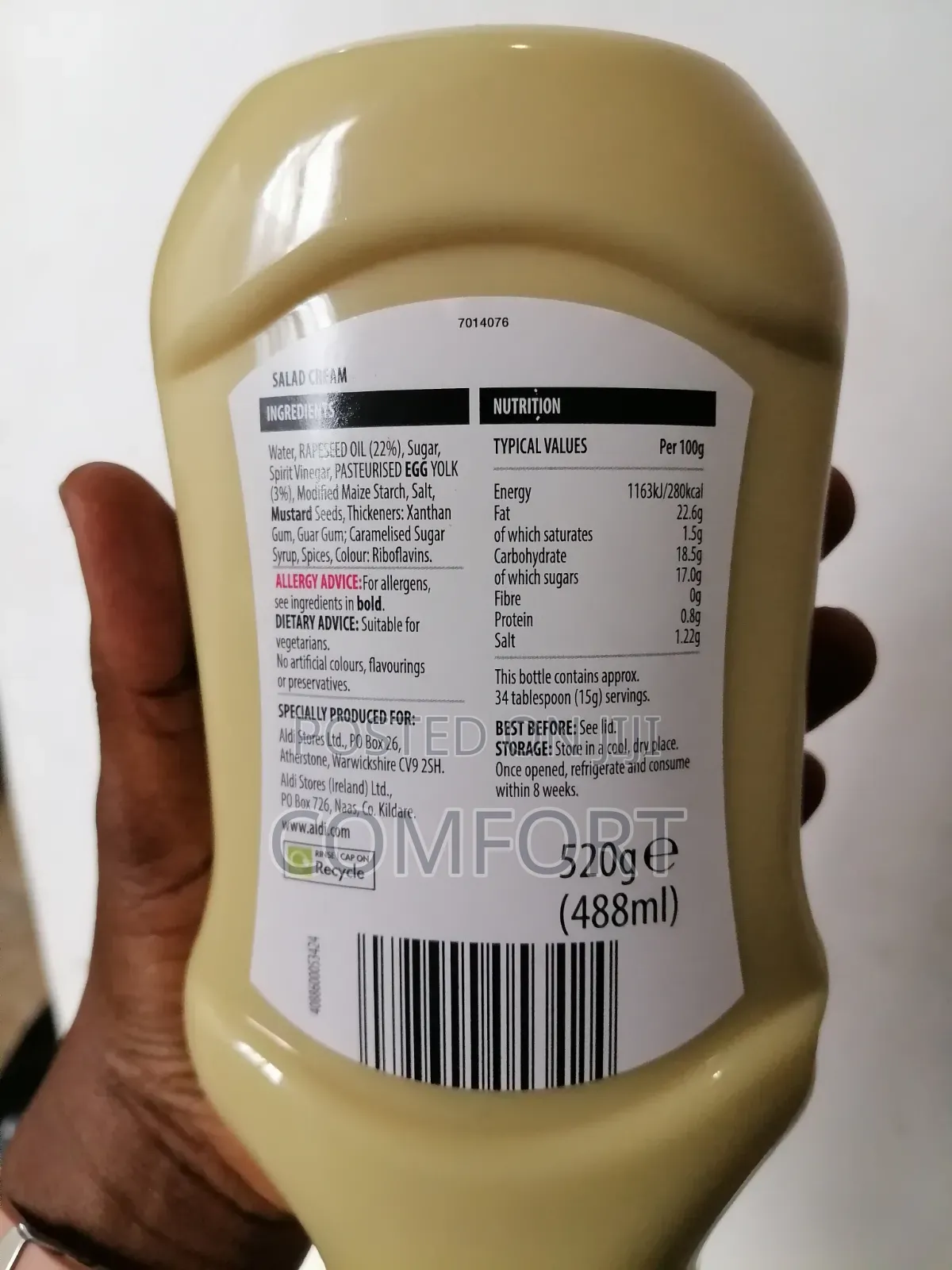 Bramwells Salad Cream (520g)