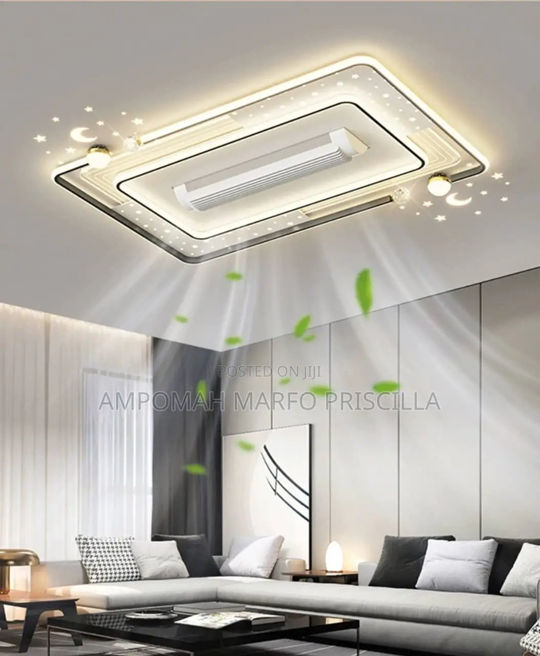 Luxury A.C Fan With Light, Voice Control Remote Control