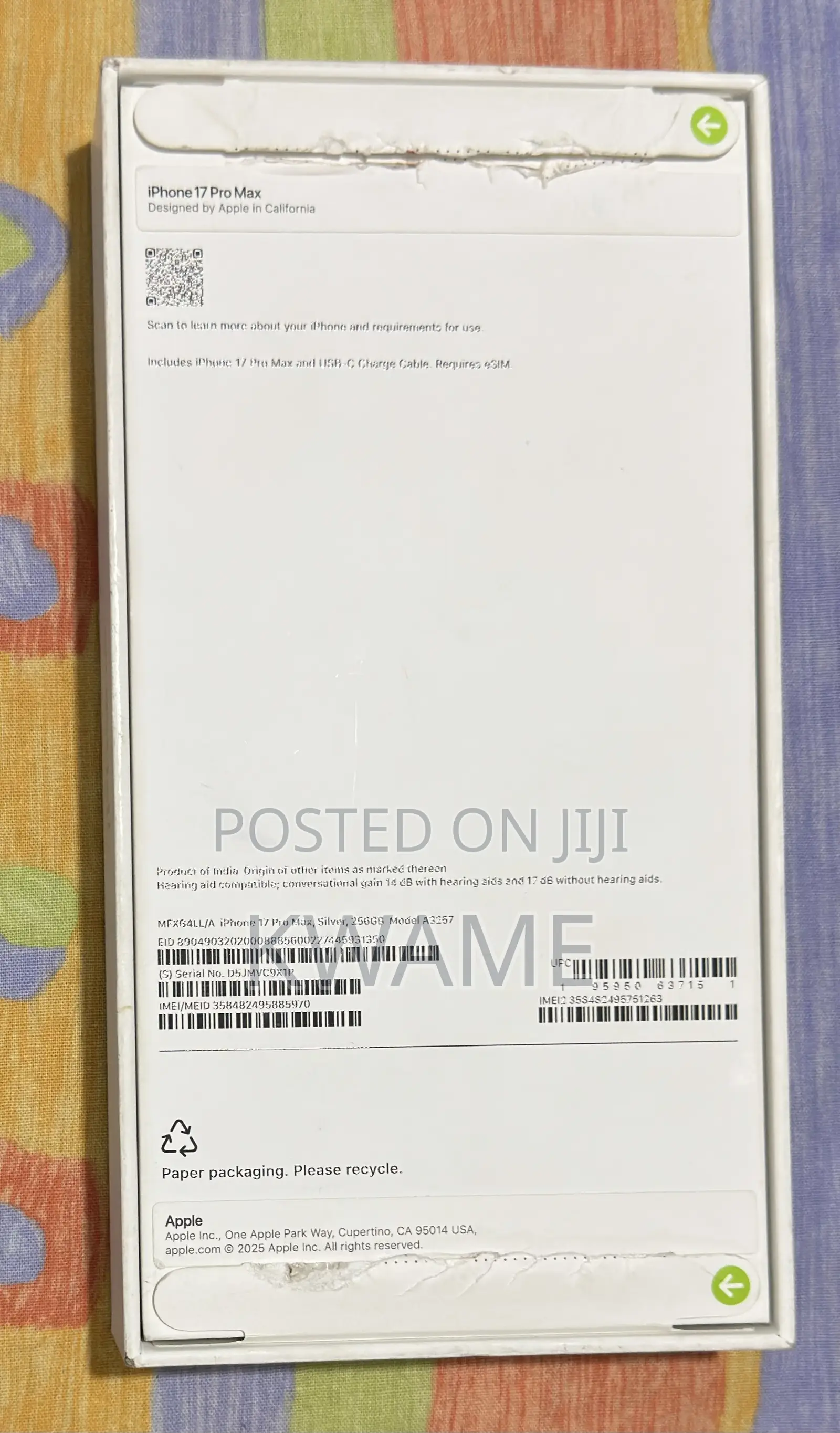 Mobile Phone 256 GB Silver