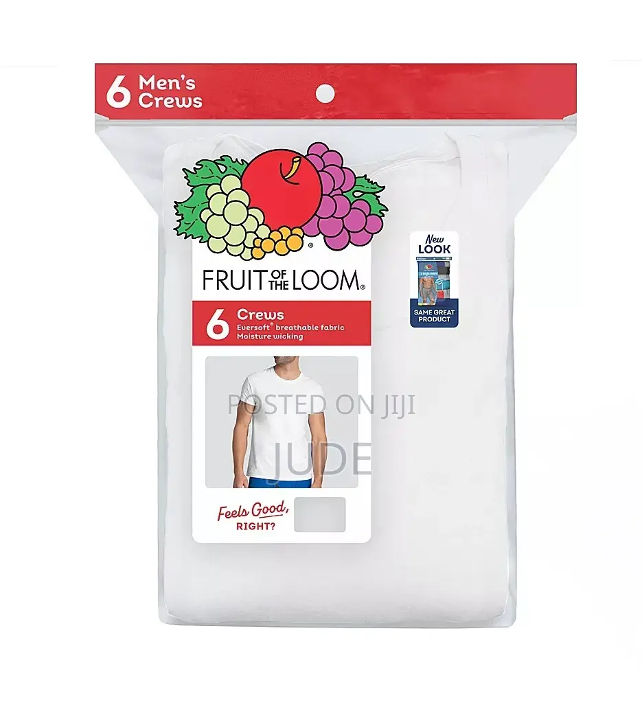 Fruit of the Loom (6 White T-Shirts)