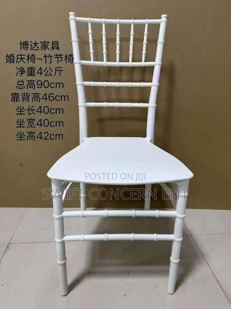 White Chivalry Rental Chair