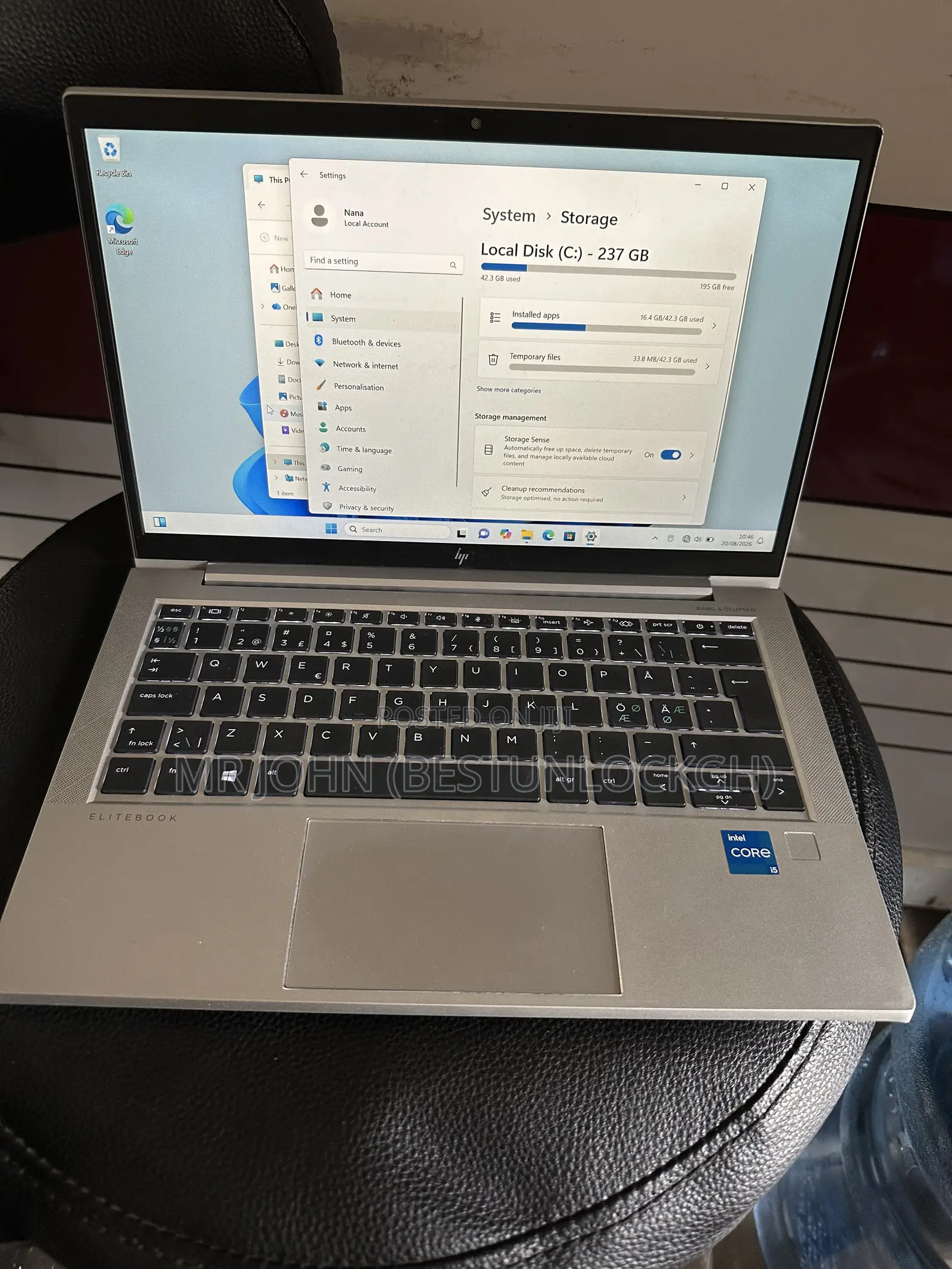 Laptop HP EliteBook 830 G8 16GB Intel Core i5 SSD 256GB
