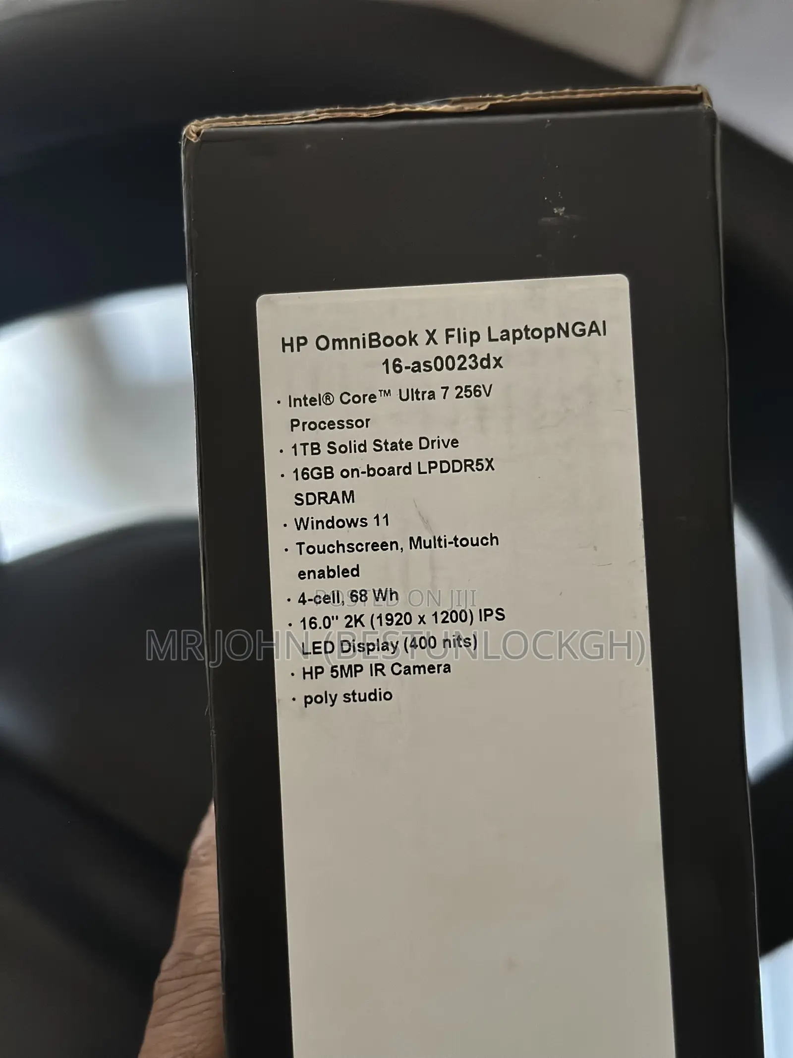 New HP OmniBook X Flip 16" 16GB Intel Core Ultra 7 SSHD (Hybrid) 1T