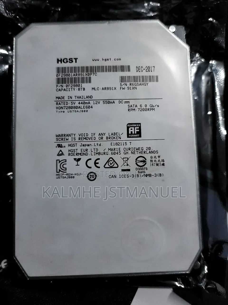 8TB 3.5 Inch HDD Hard Disk Drive
