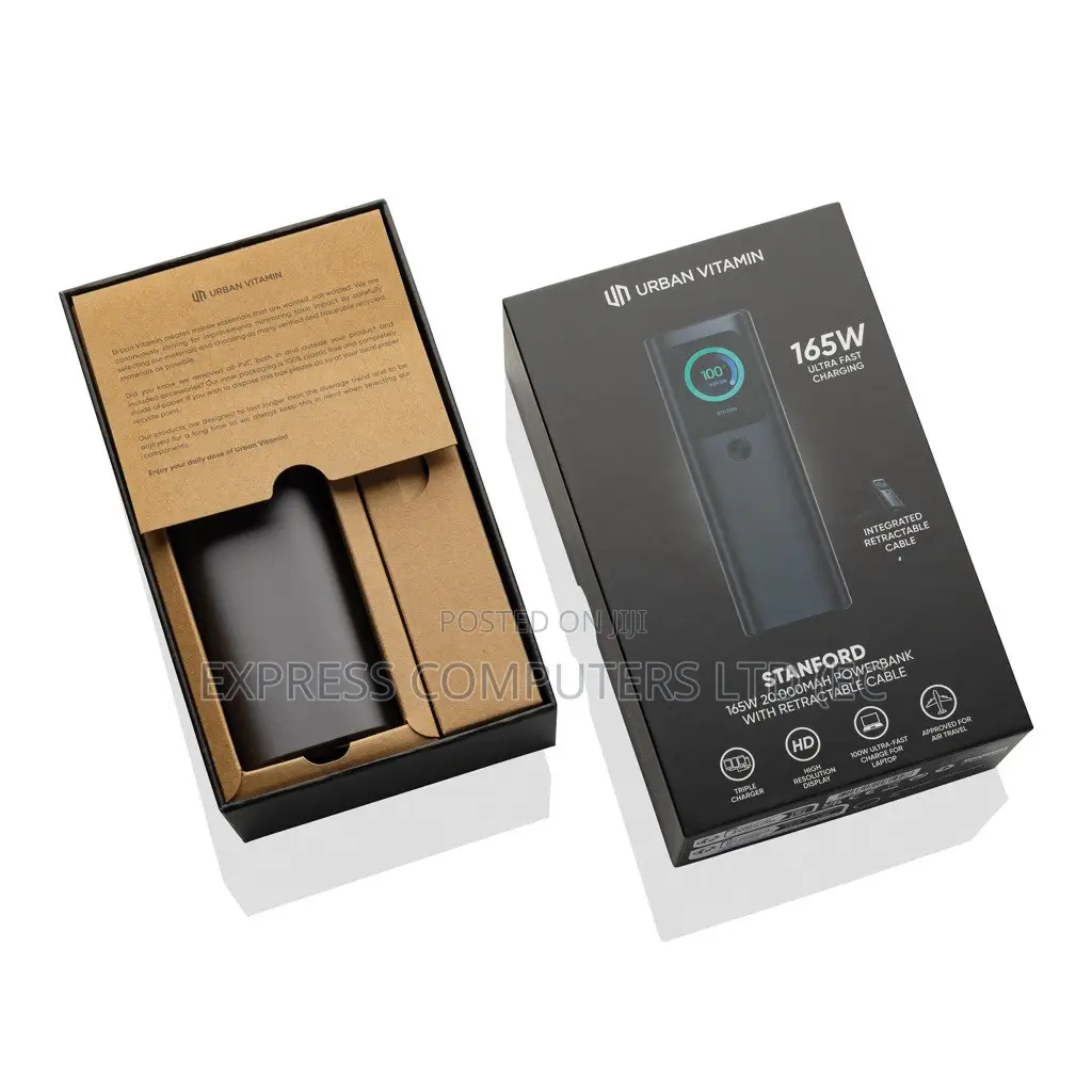 Urban Vitamin Stanford 165W 20,000mah -Fast Charging Laptop Power Bank