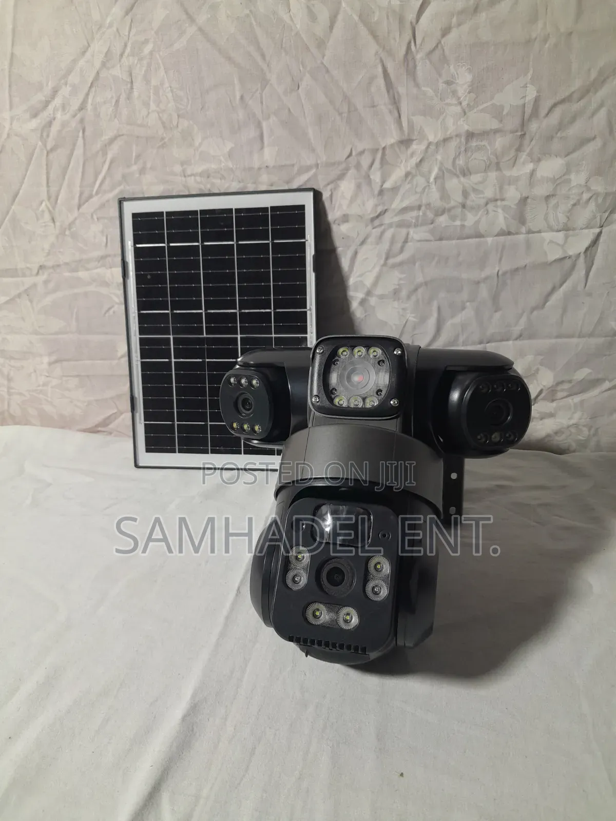 4G AI Smart 3 Lens Solar CCTV Camera [Uses Sim]